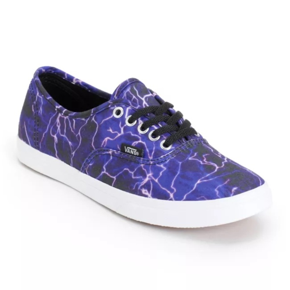 Purple lightening vans skate sneakers